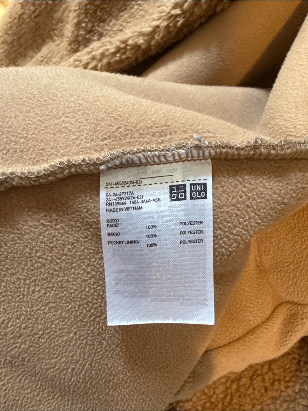 Uniqlo Camel Teddy Faux-Shearling Coat - Picture 4 of 4